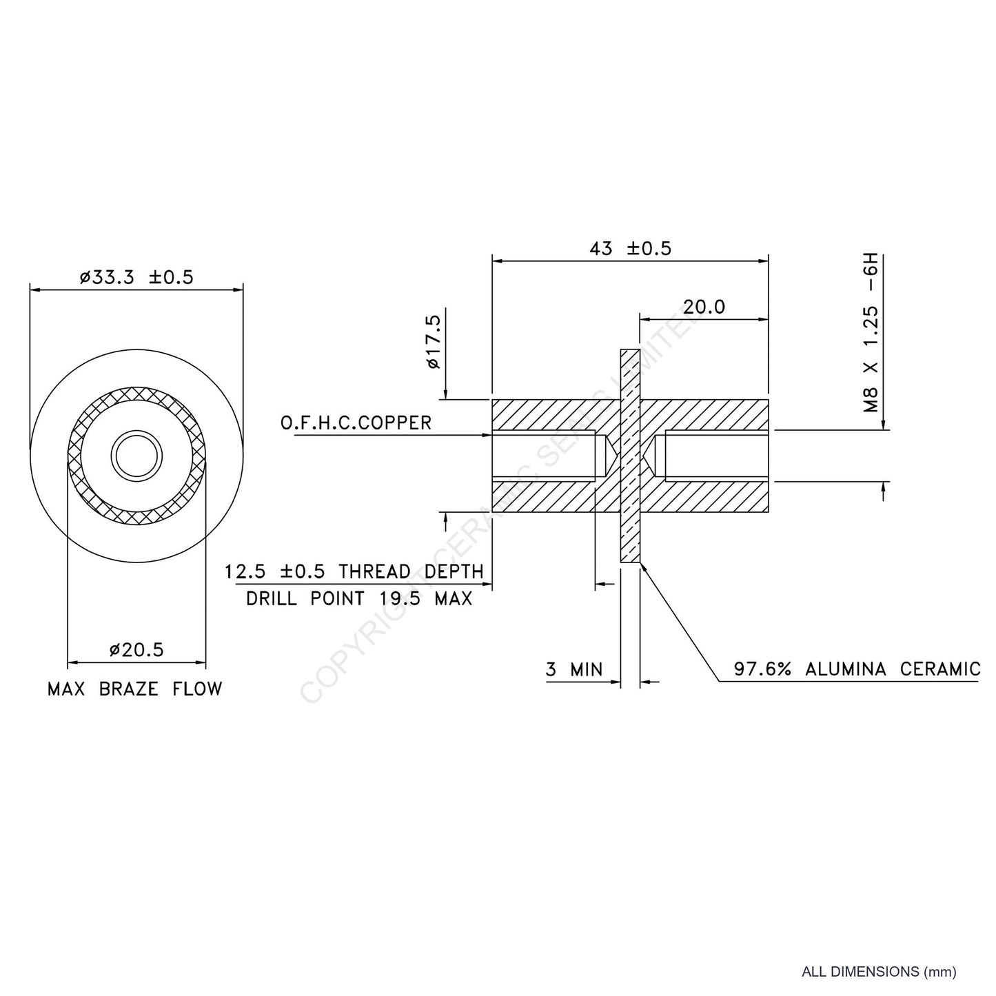 Heat Sink Isolator (M8)