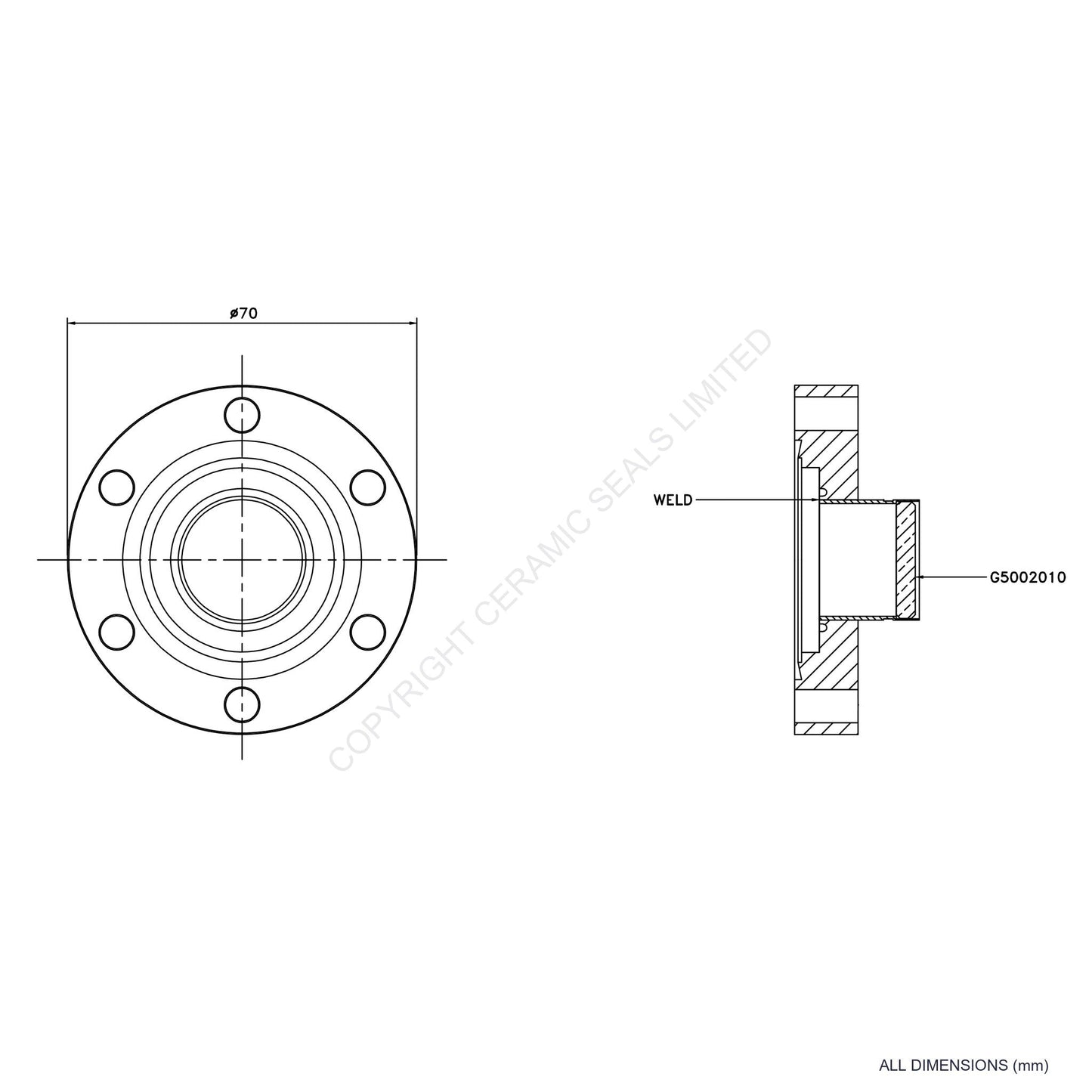 Viewport UHV Flanged (20mm)