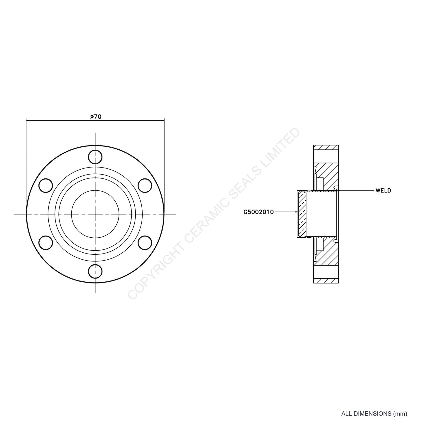 Viewport UHV Flanged (20mm)