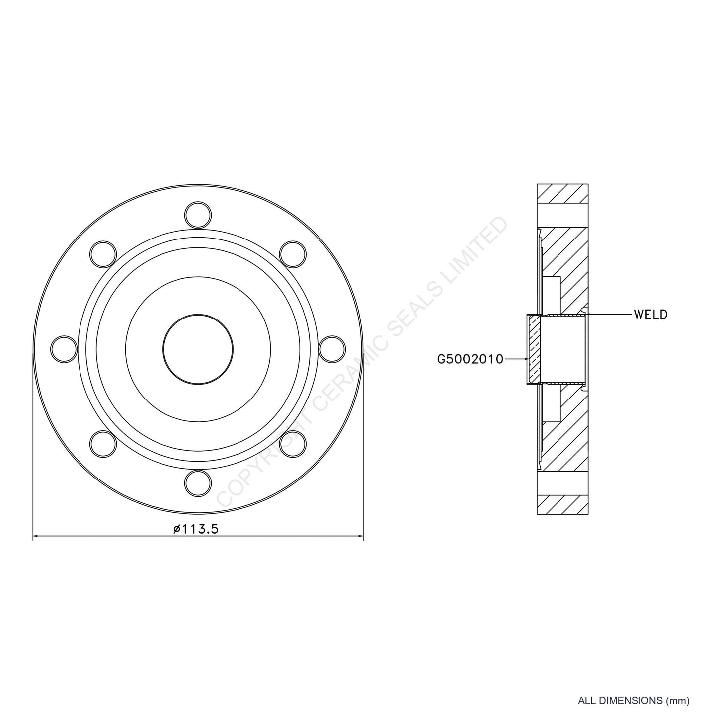 Viewport UHV Flanged (20mm)