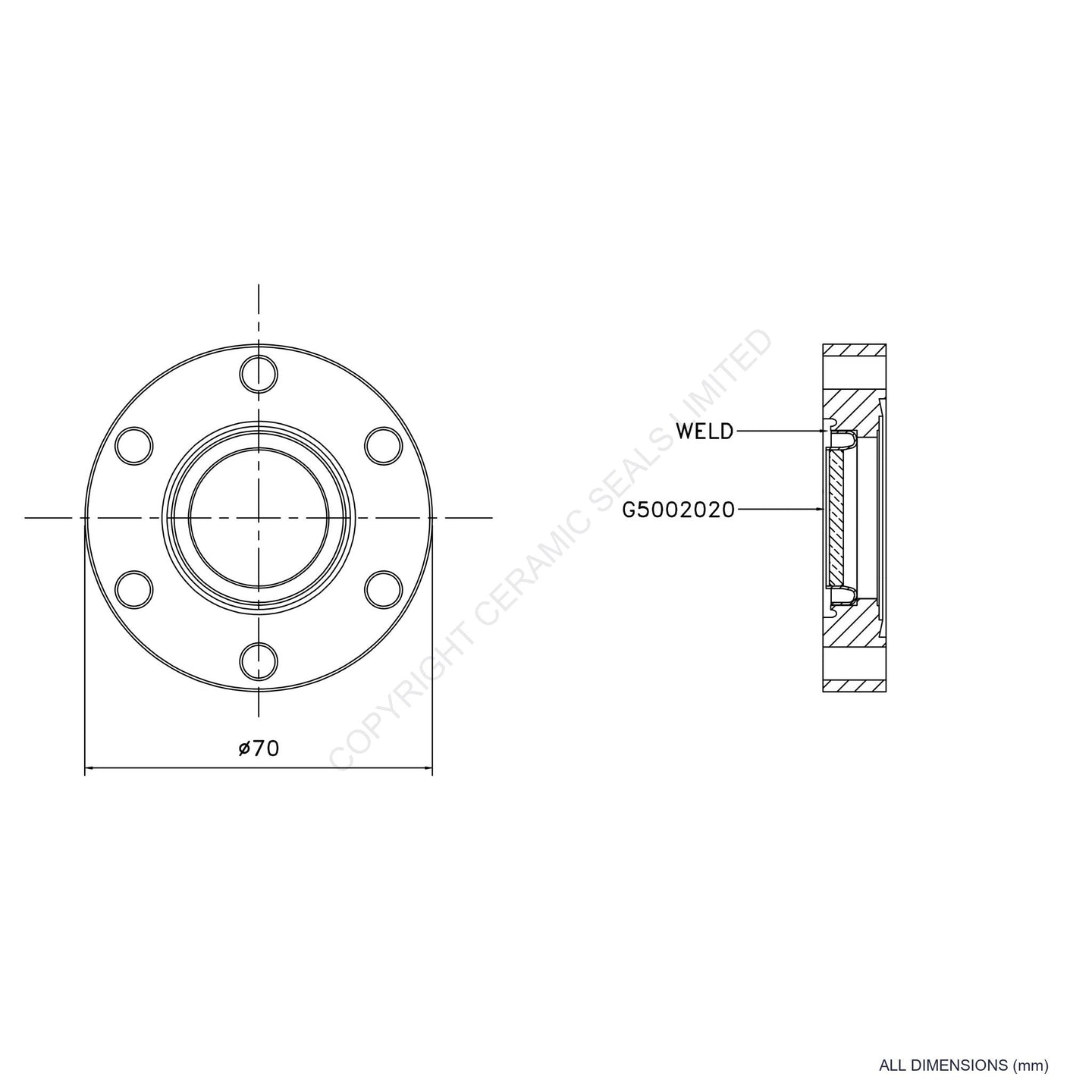 Viewport UHV Flanged (25mm)