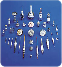 Feedthroughs, Sapphire Viewports, Catalogue and Custom Ceramic Seals.  Click for full size image