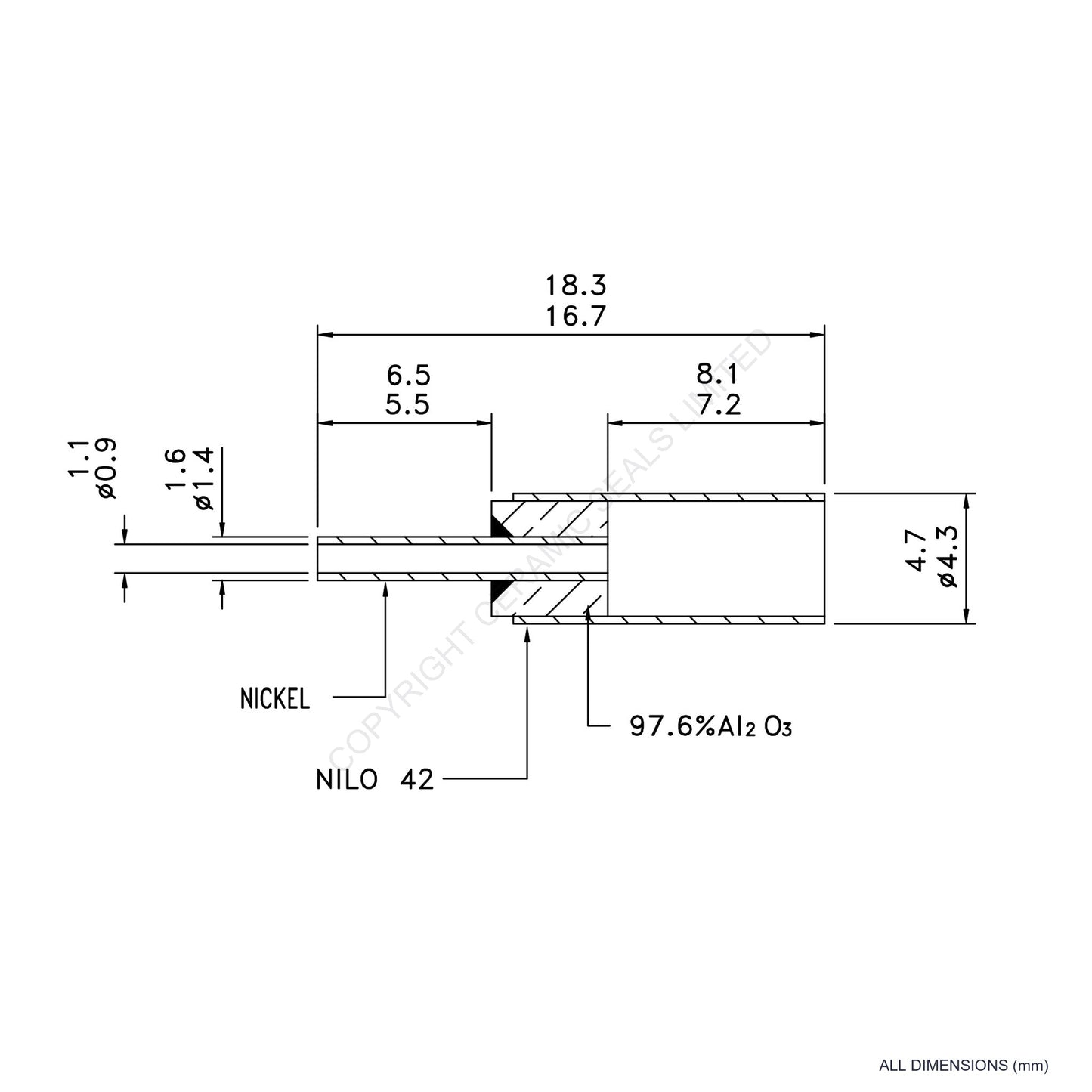 500V Instrumentation Feedthrough