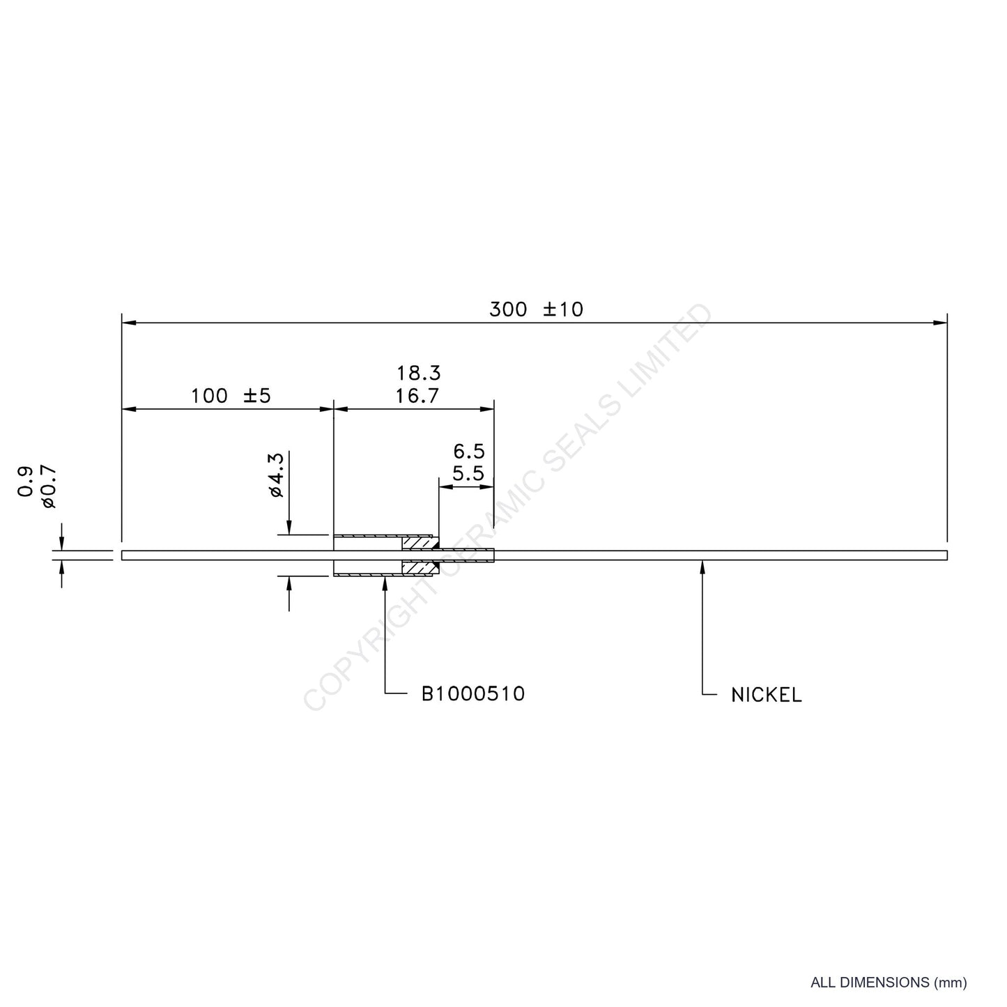 500V Instrumentation Feedthrough