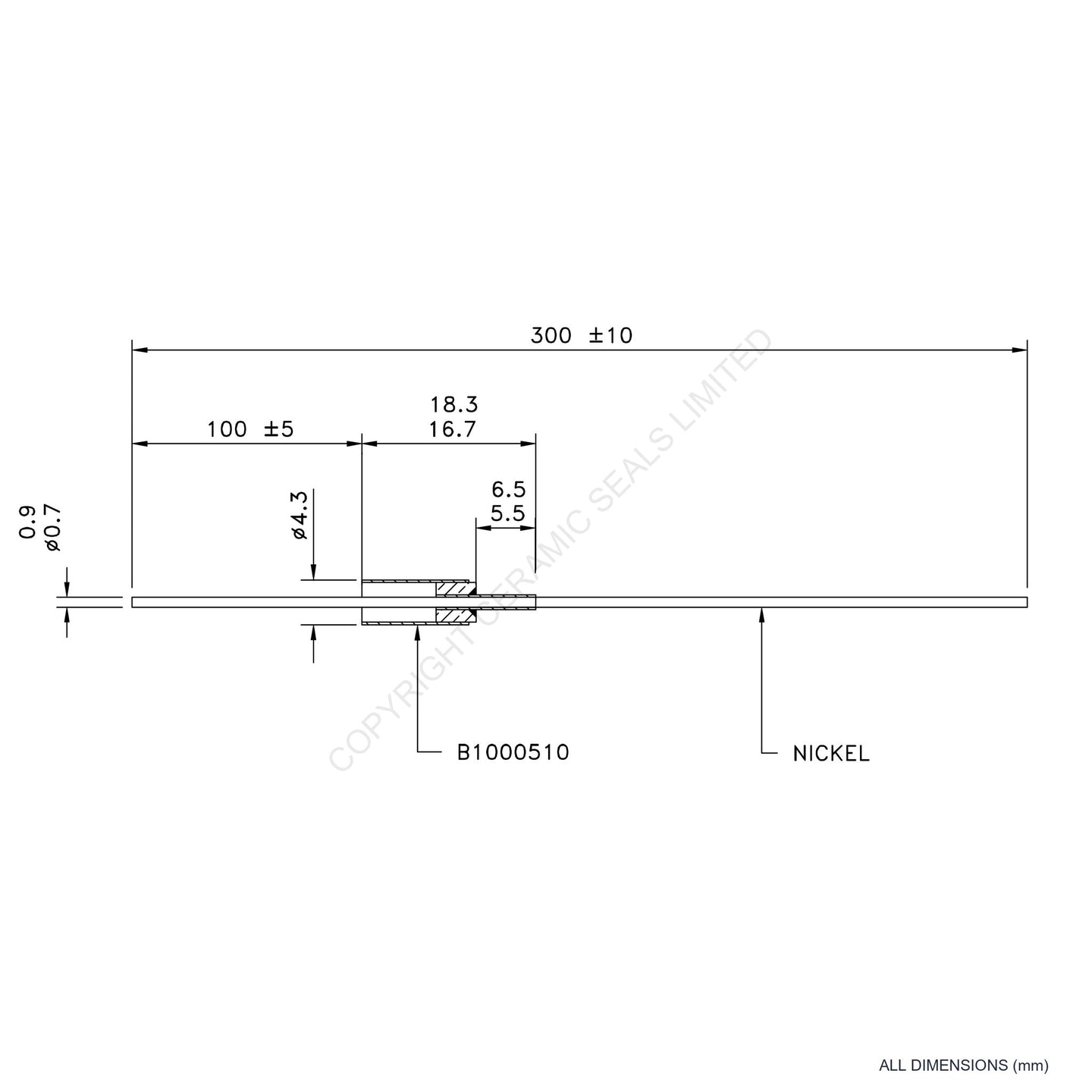 500V Instrumentation Feedthrough