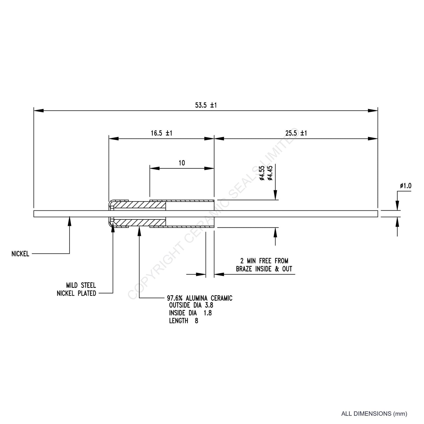 500V Instrumentation Feedthrough