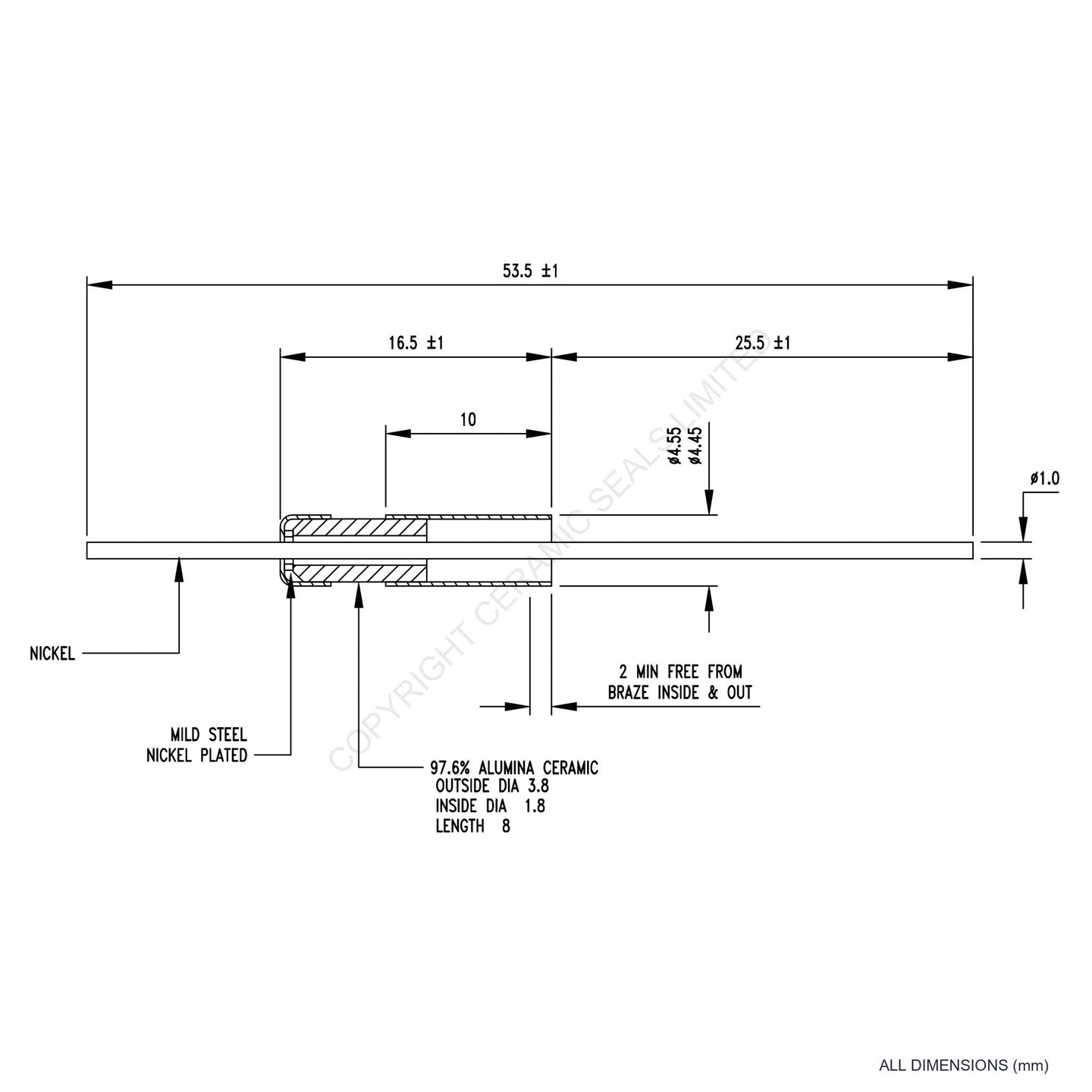 500V Instrumentation Feedthrough