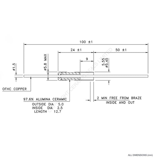 2.5kV Instrumentation Feedthrough