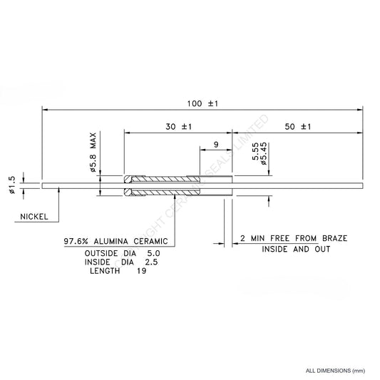 5kV Instrumentation Feedthrough