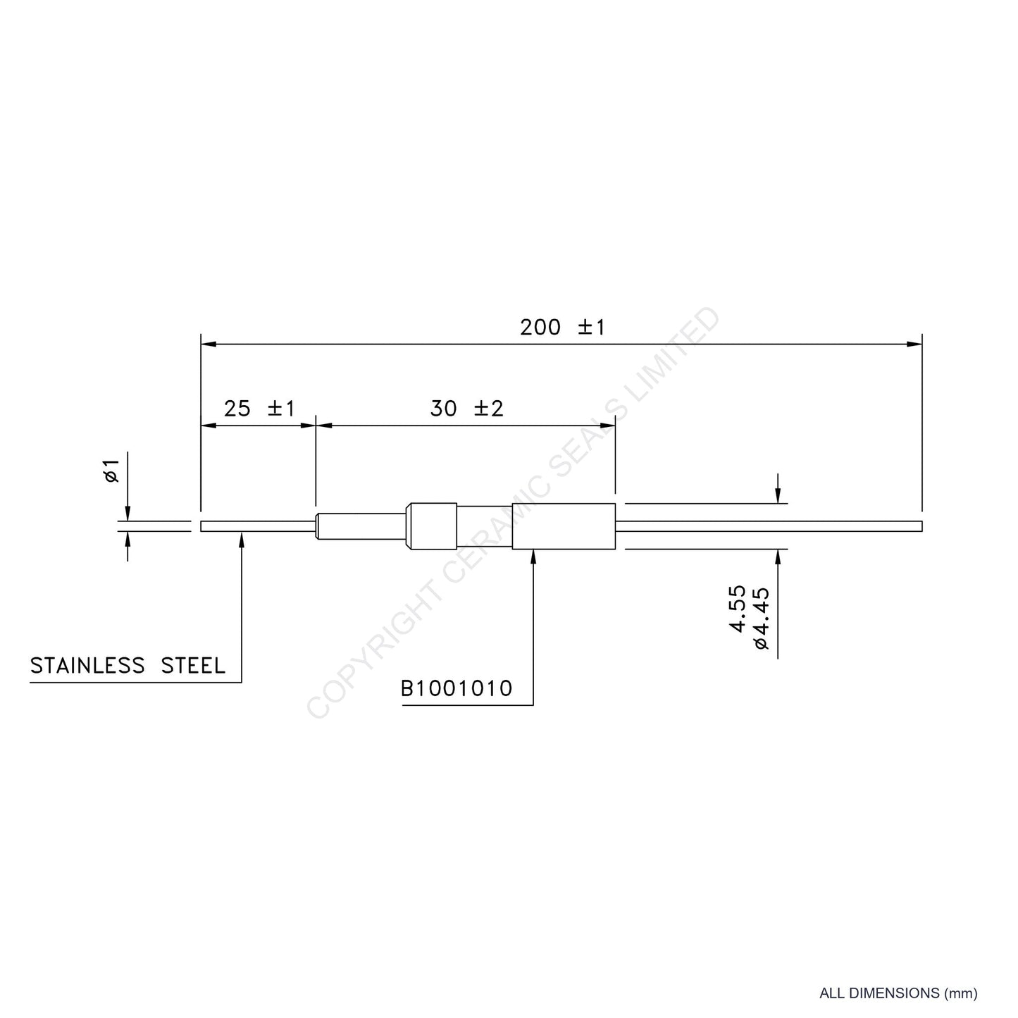 2.5kV Instrumentation Feedthrough