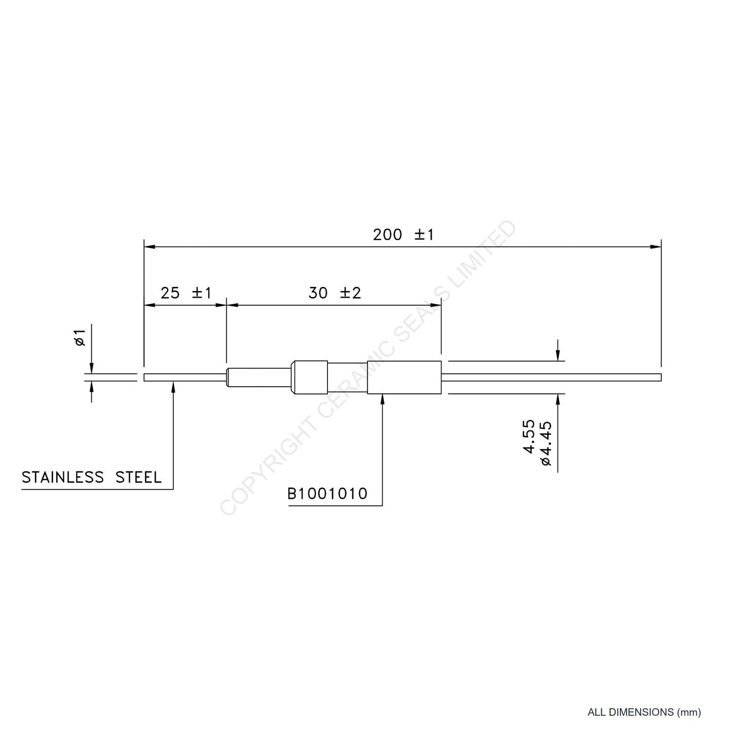 2.5kV Instrumentation Feedthrough