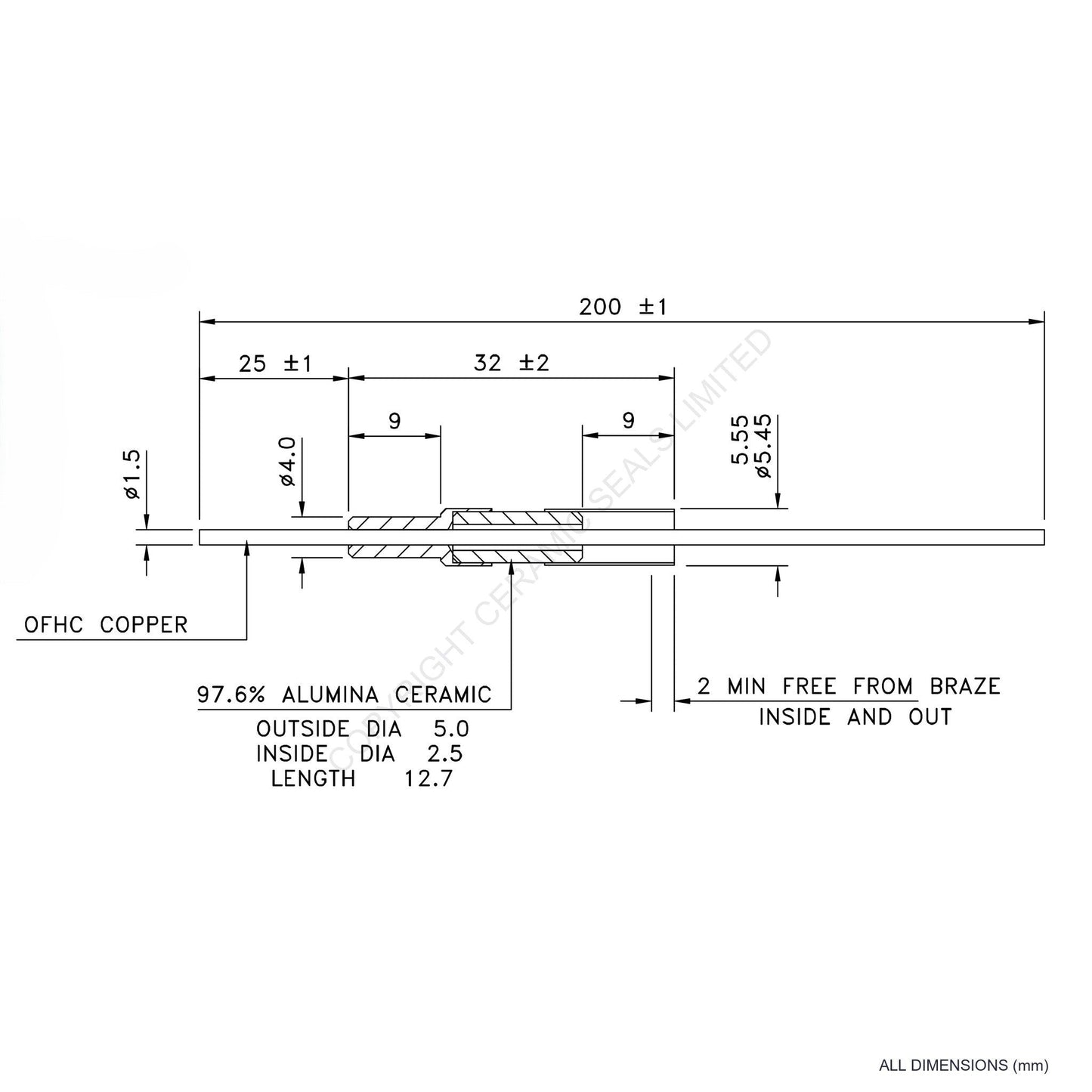 2.5kV Instrumentation Feedthrough