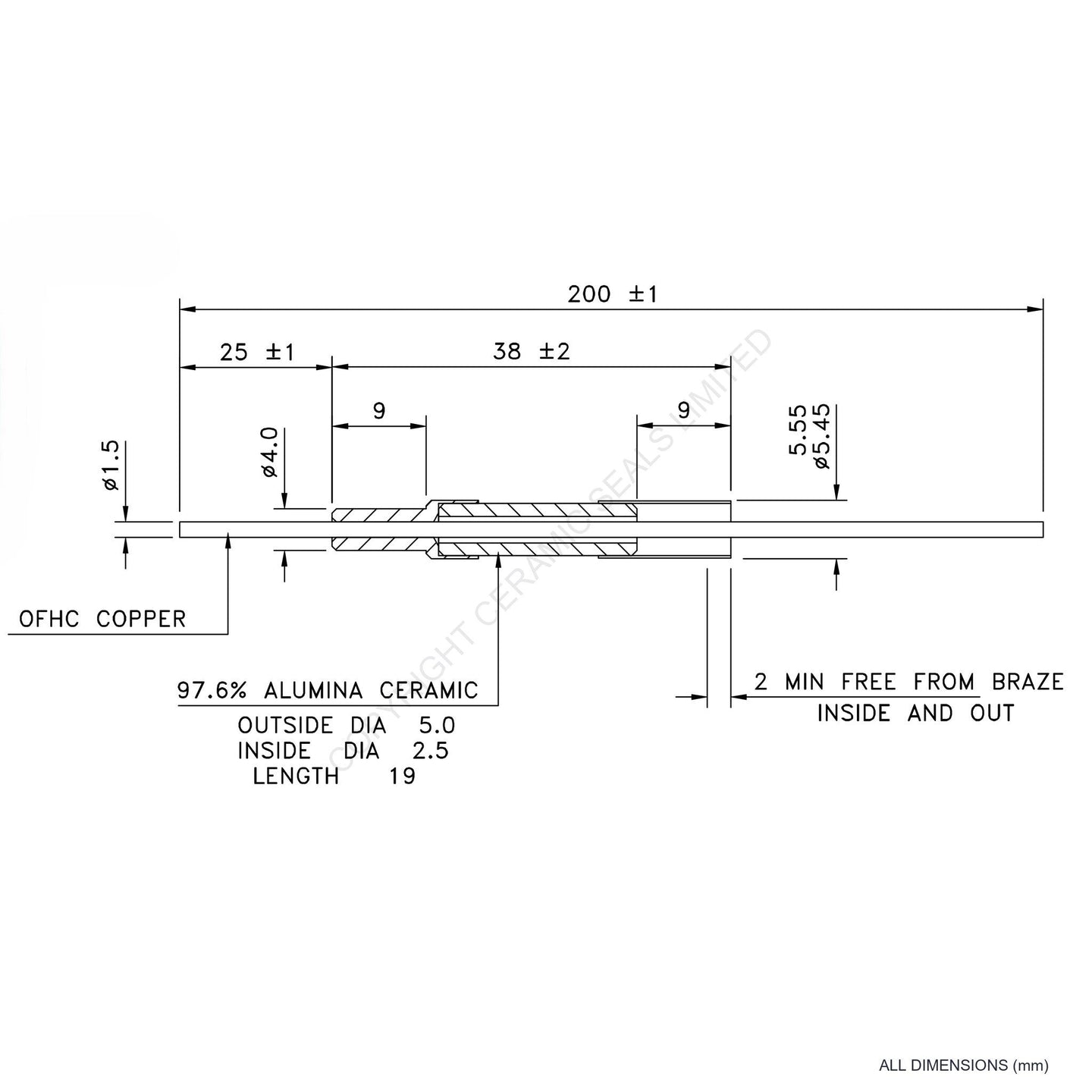2.5kV Instrumentation Feedthrough