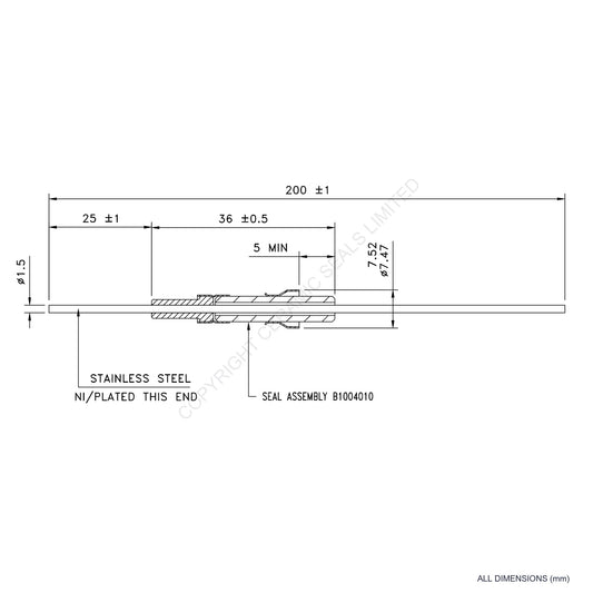 2.5kV Instrumentation Feedthrough