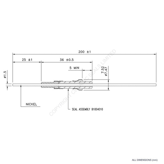 2.5kV Instrumentation Feedthrough