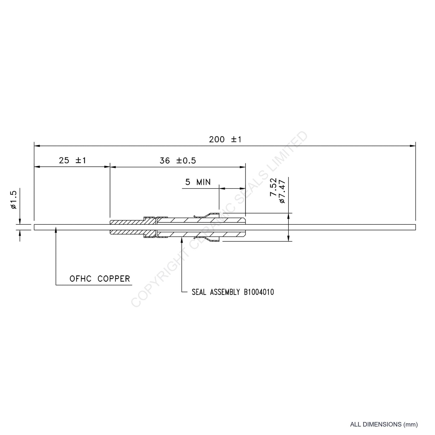 2.5kV Instrumentation Feedthrough