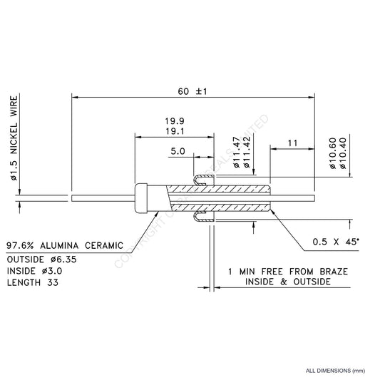 8kV Instrumentation Feedthrough