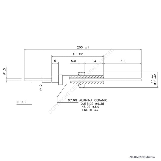8kV Instrumentation Feedthrough