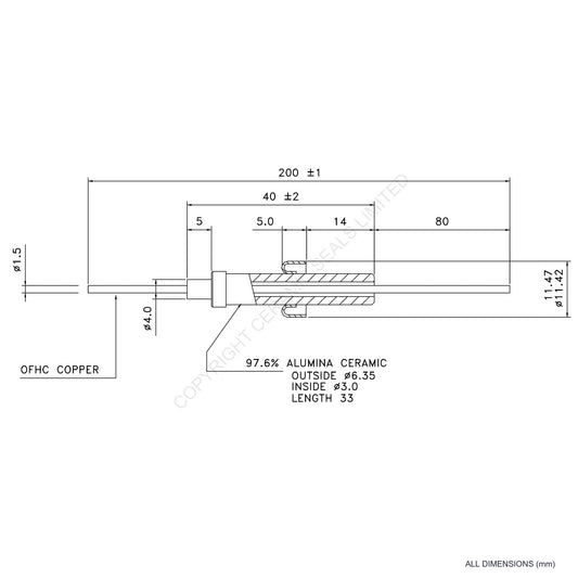 8kV Instrumentation Feedthrough