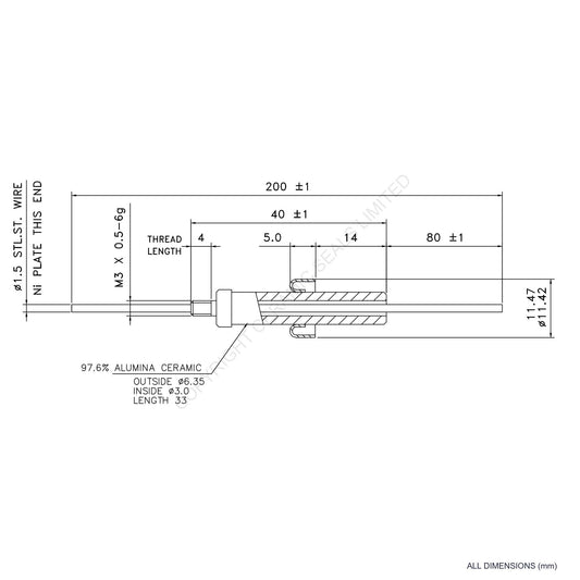 8kV Insrumentation Feedthrough