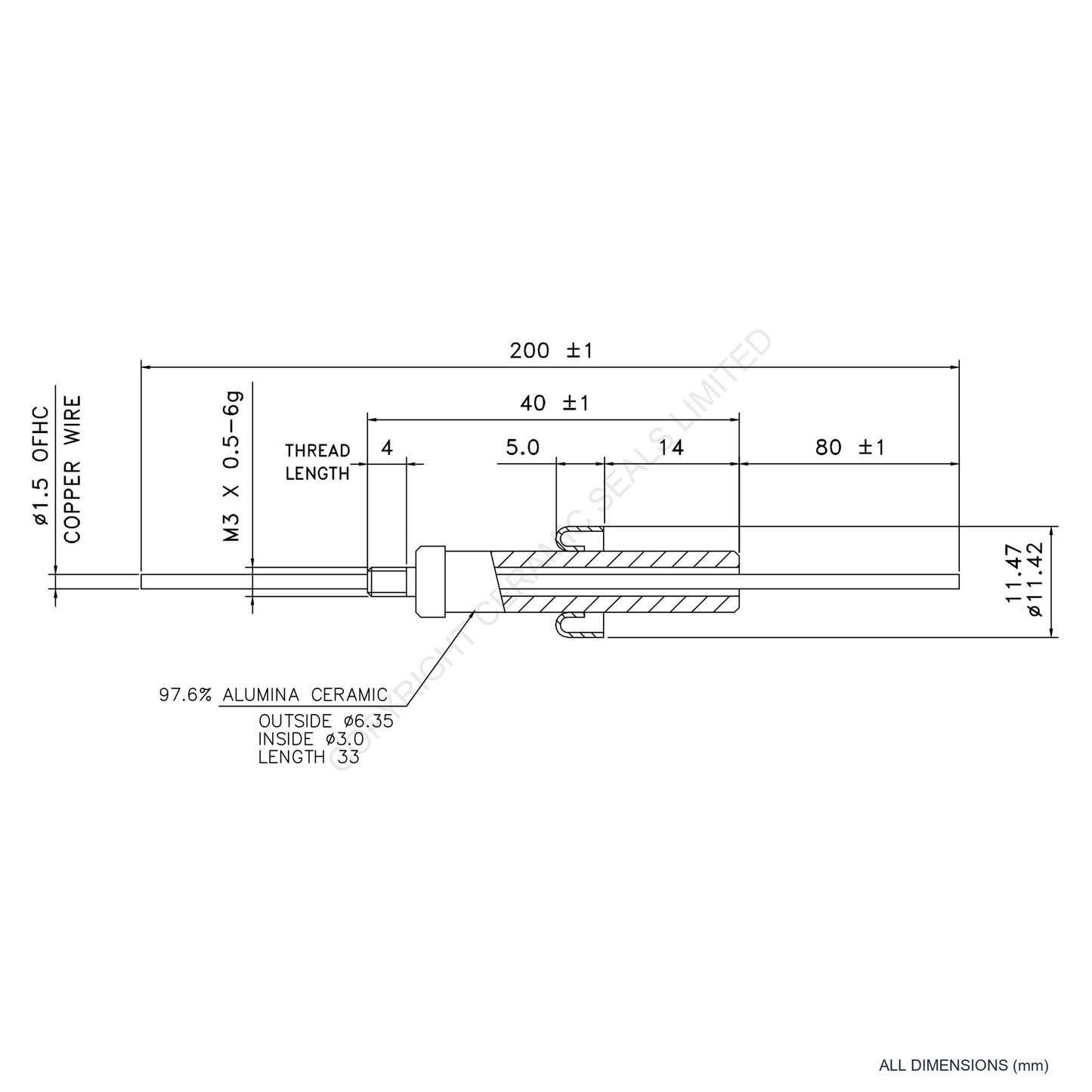 8kV Insrtumentation Feedthrough