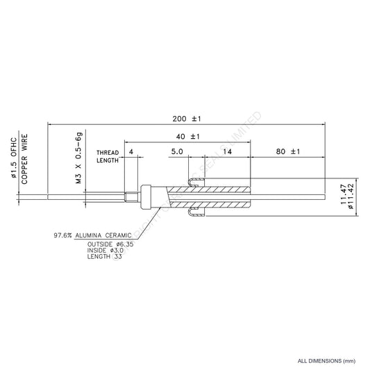 8kV Insrtumentation Feedthrough