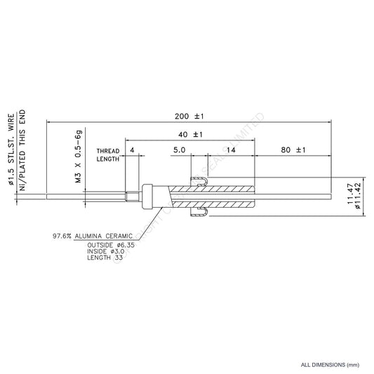 8kV Instrumentation Feedthrough