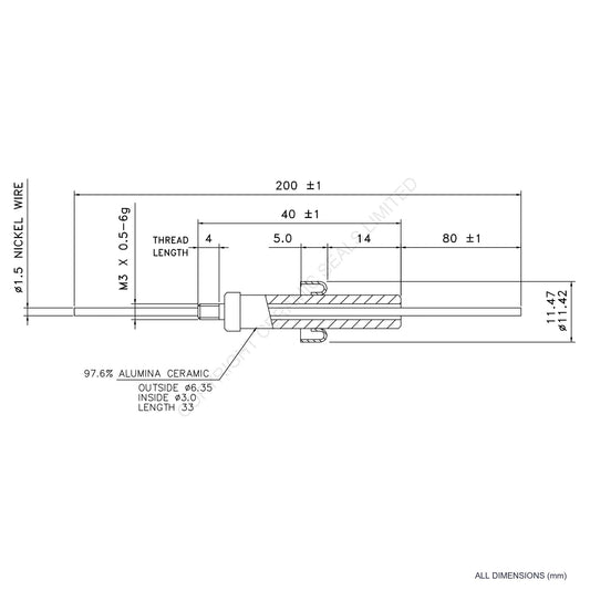 8kV Instrumentation Feedthrough