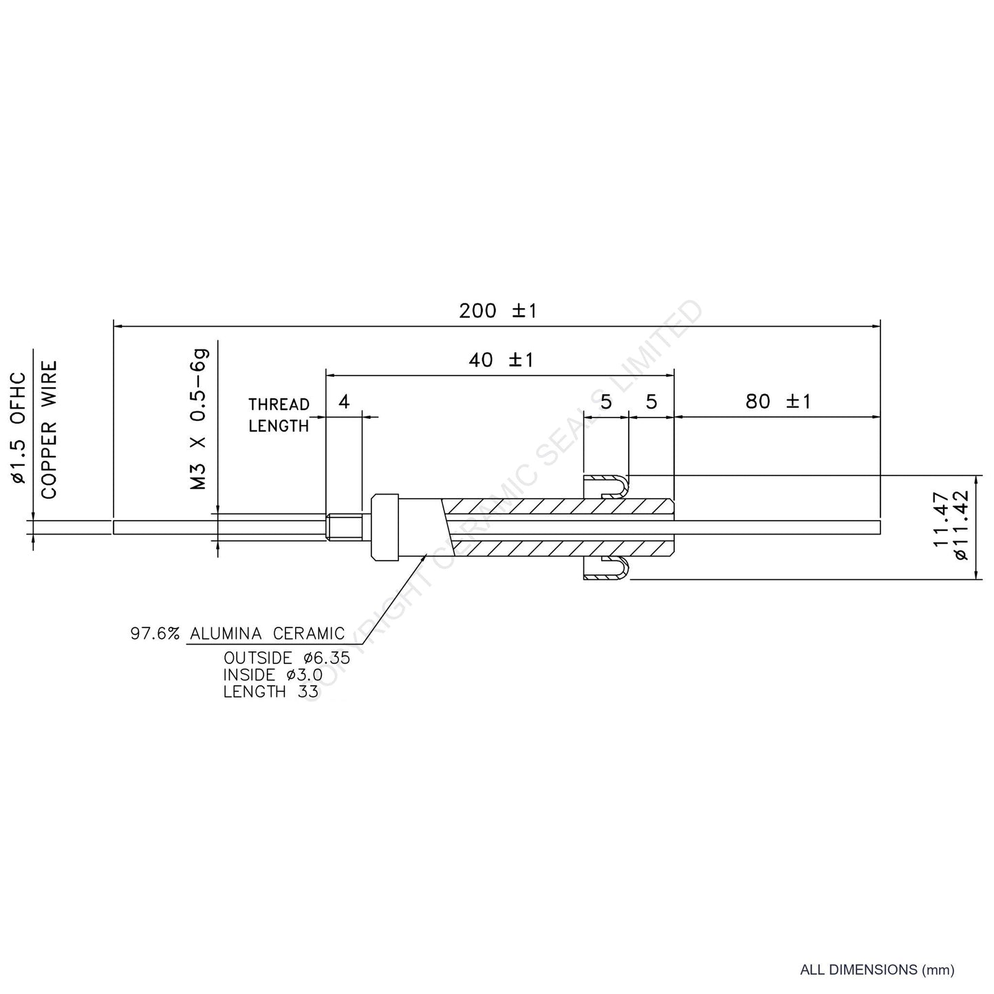 15kV Instrumentation Feedthrough