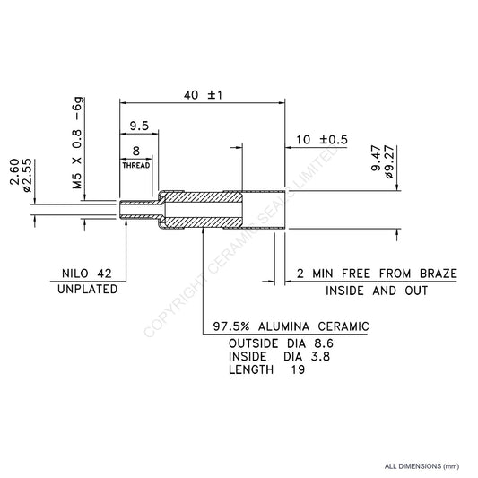 5kV Metal Ceramic Seal