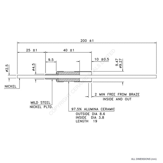 5kV Metal Ceramic Seal