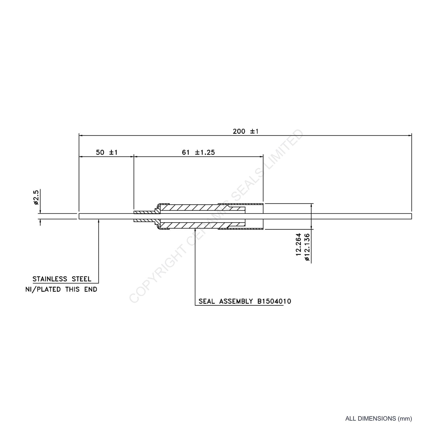 15kV Metal Ceramic Seal