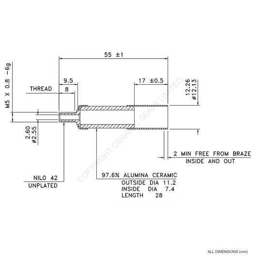 10kV Metal Ceramic Seal