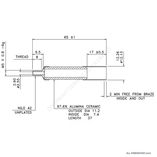 15kV Metal Ceramic Seal