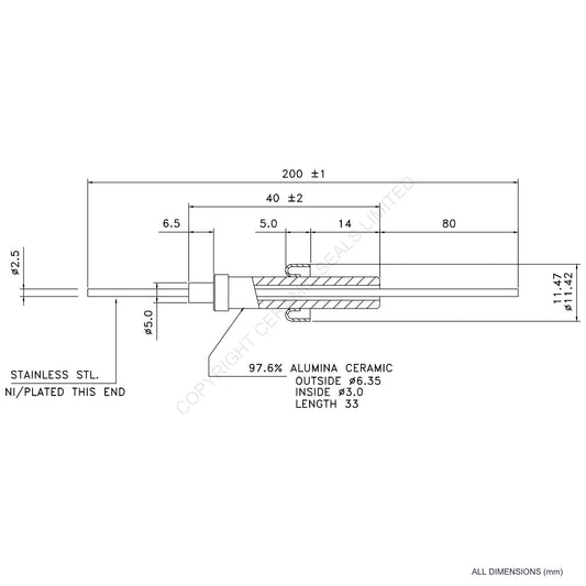 8kV Metal Ceramic Seal