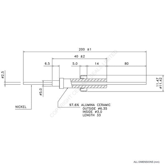 8kV Metal Ceramic Seal