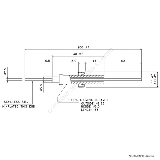 8kV Metal Ceramic Seal