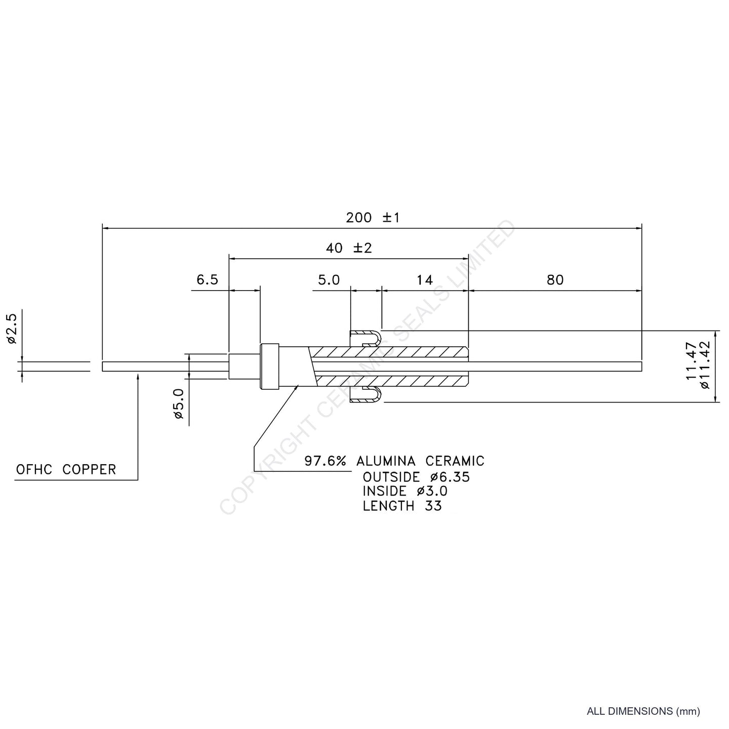 8kV Metal Ceramic Seal
