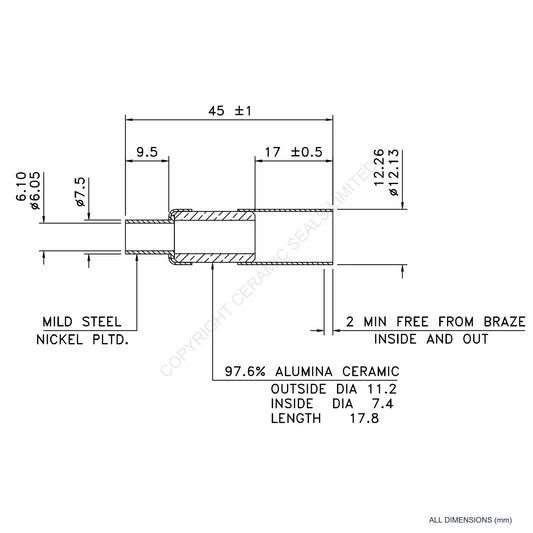5kV Metal Ceramic Seal
