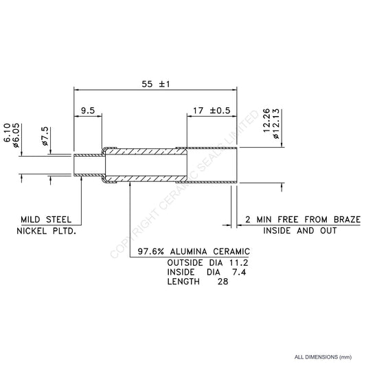 10kV Metal Ceramic Seal
