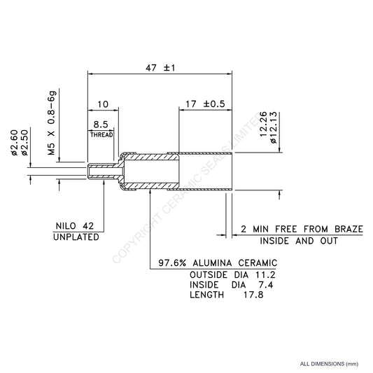 5kV Metal Ceramic Seal
