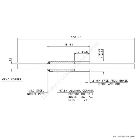 10kV Metal Ceramic Seal