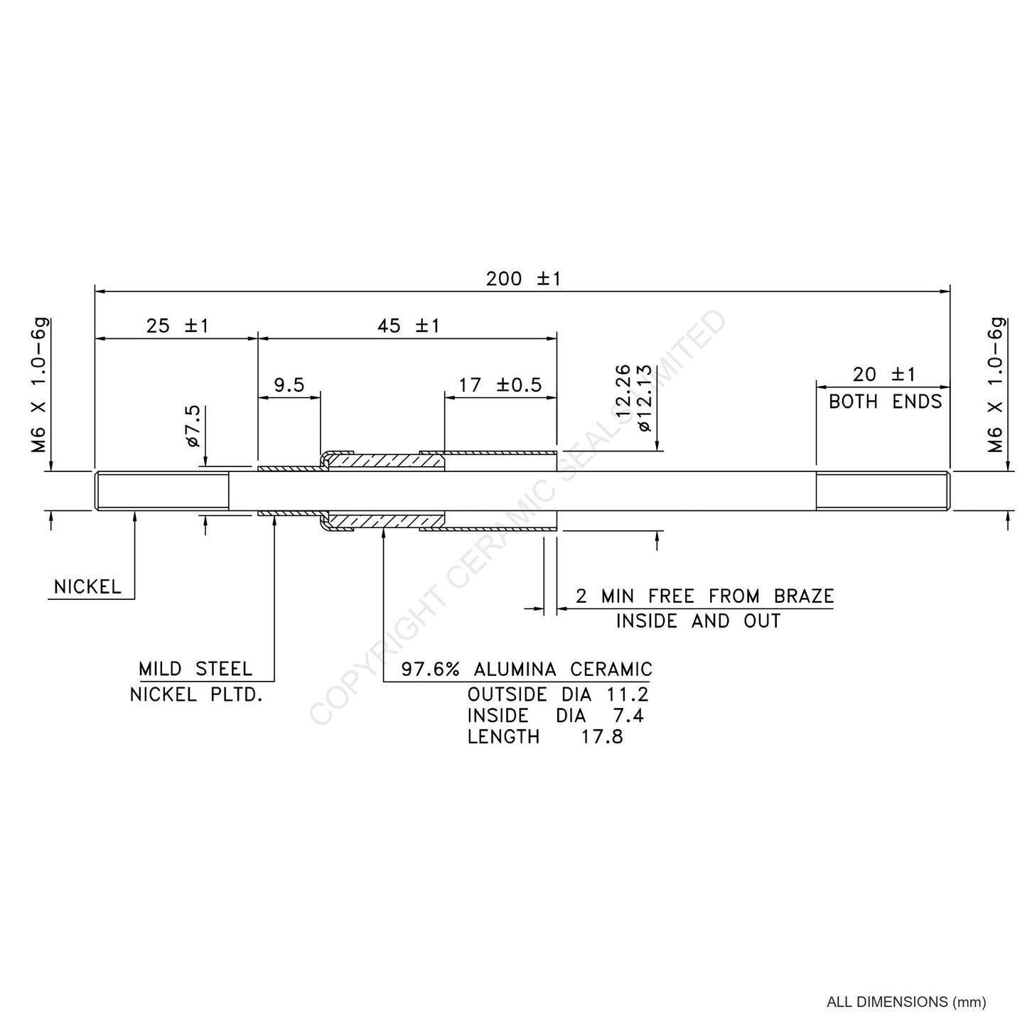 5kV Metal Ceramic Seal