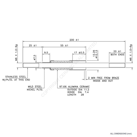 10kV Metal Ceramic Seal