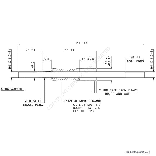 10kV Metal Ceramic Seal