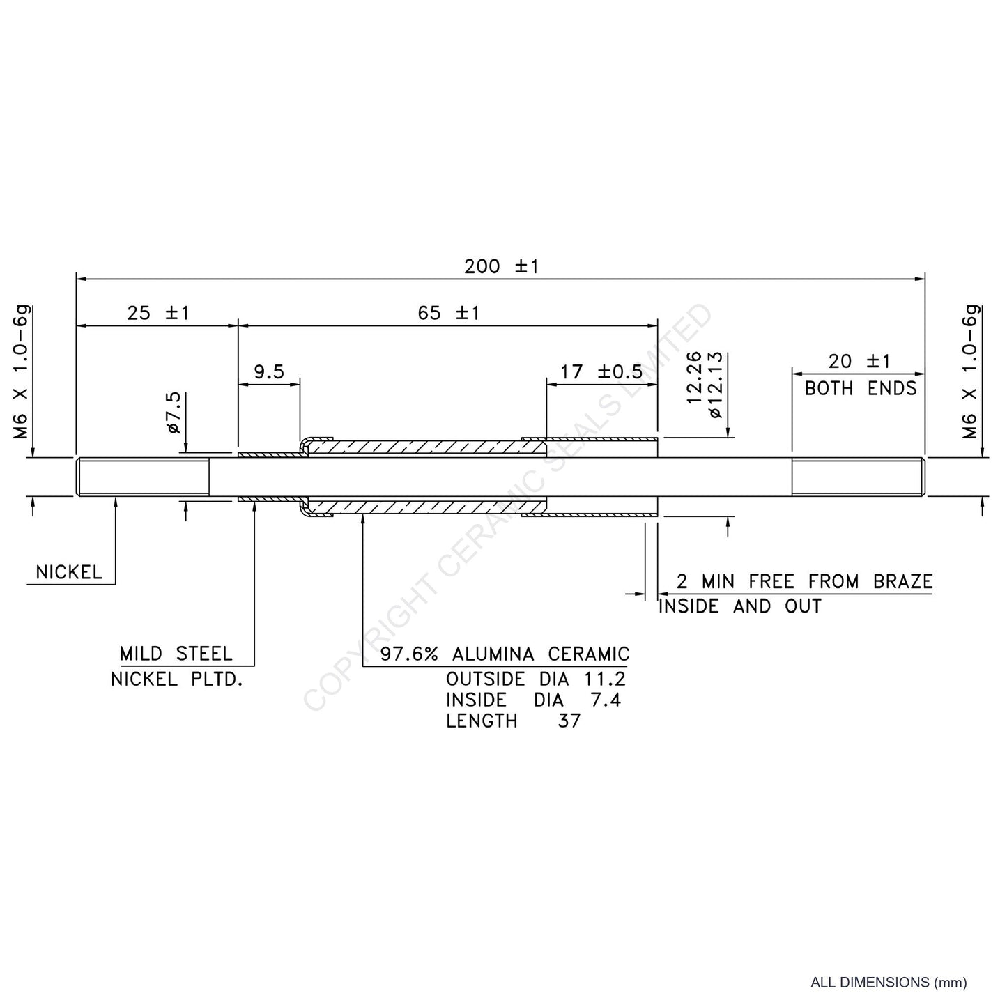 15kV Metal Ceramic Seal