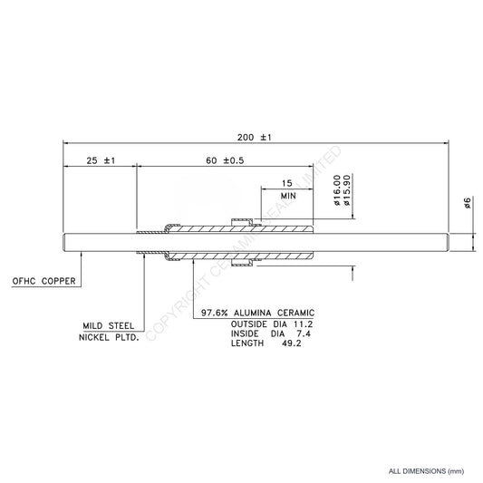 10kV Power Feedthrough