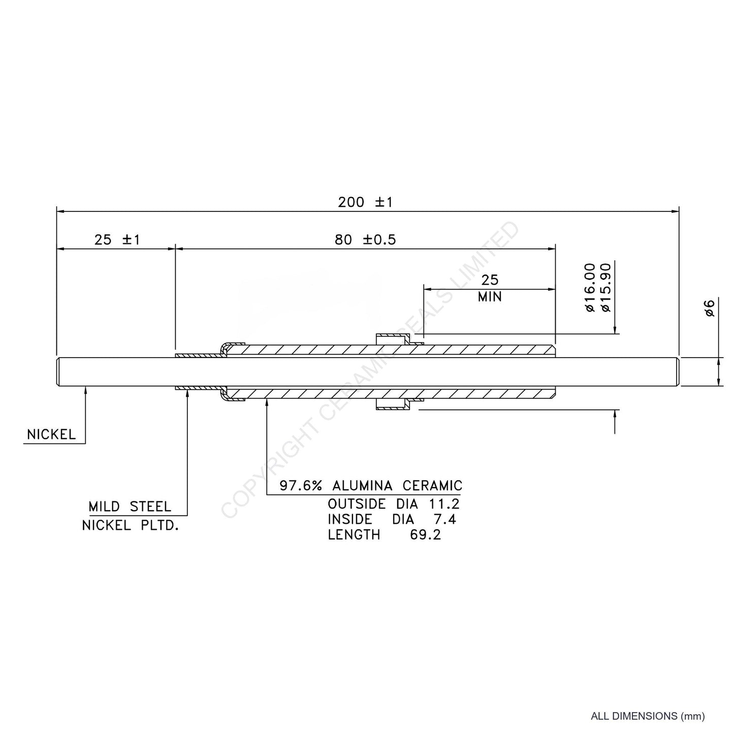 15kV Power Feedthrough
