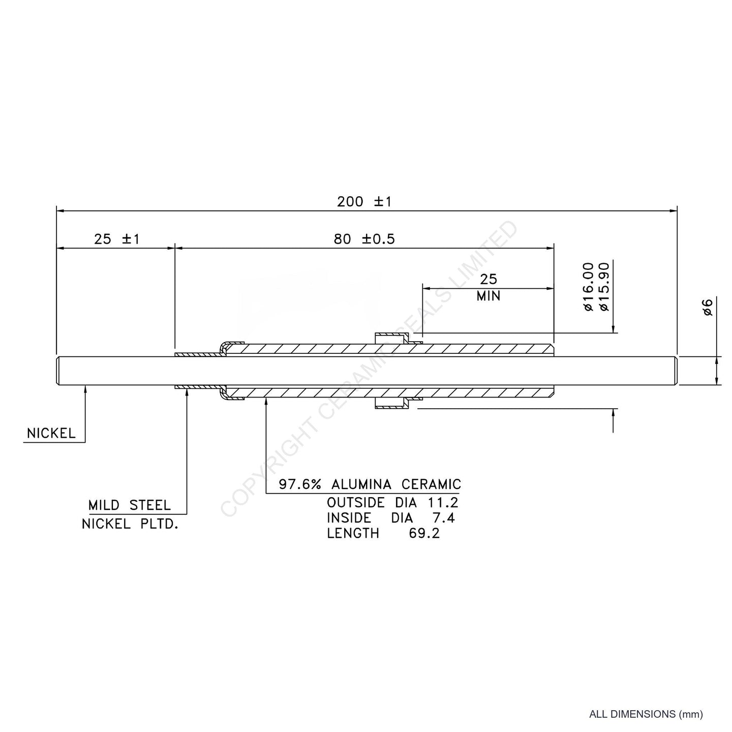15kV Power Feedthrough