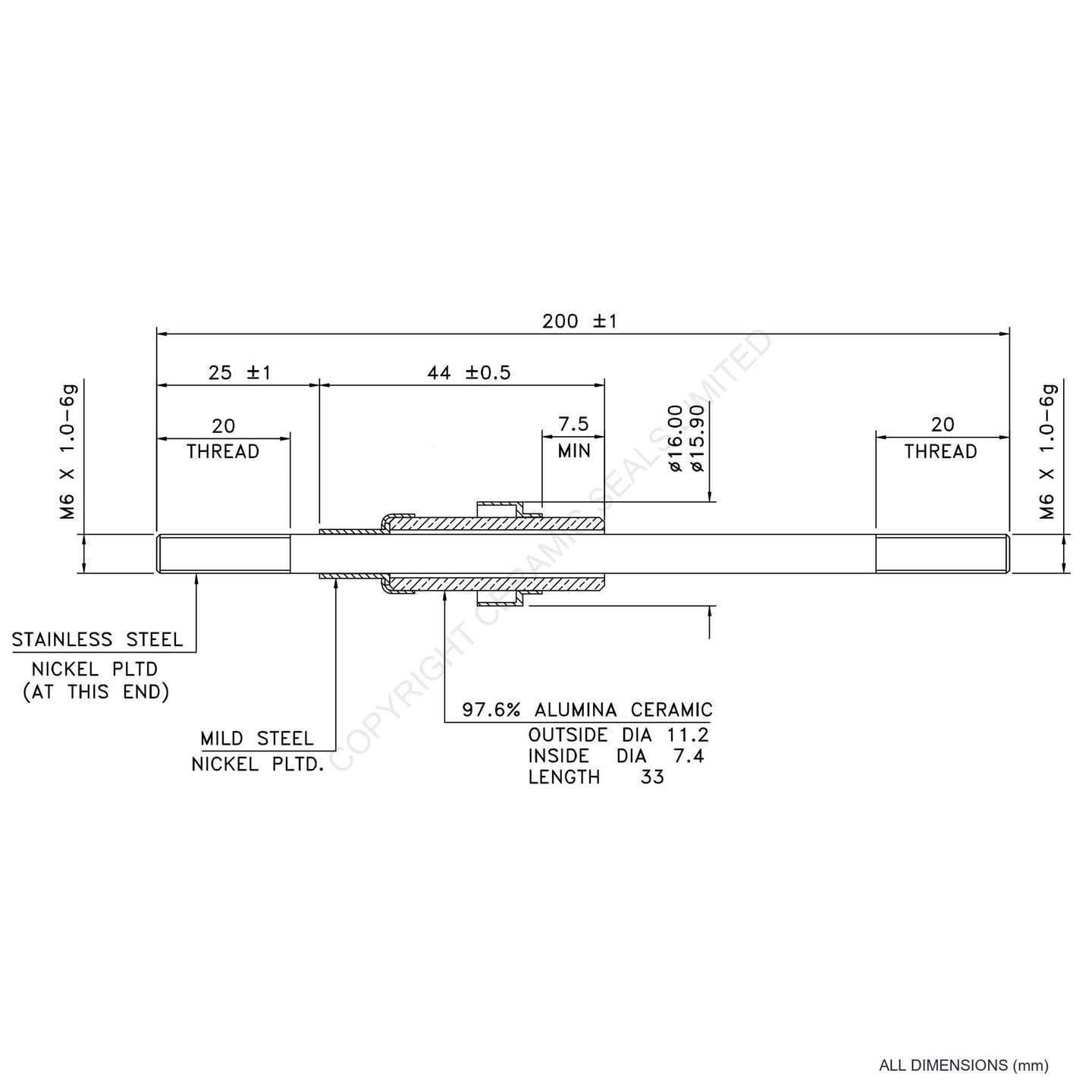 5kV Power Feedthrough